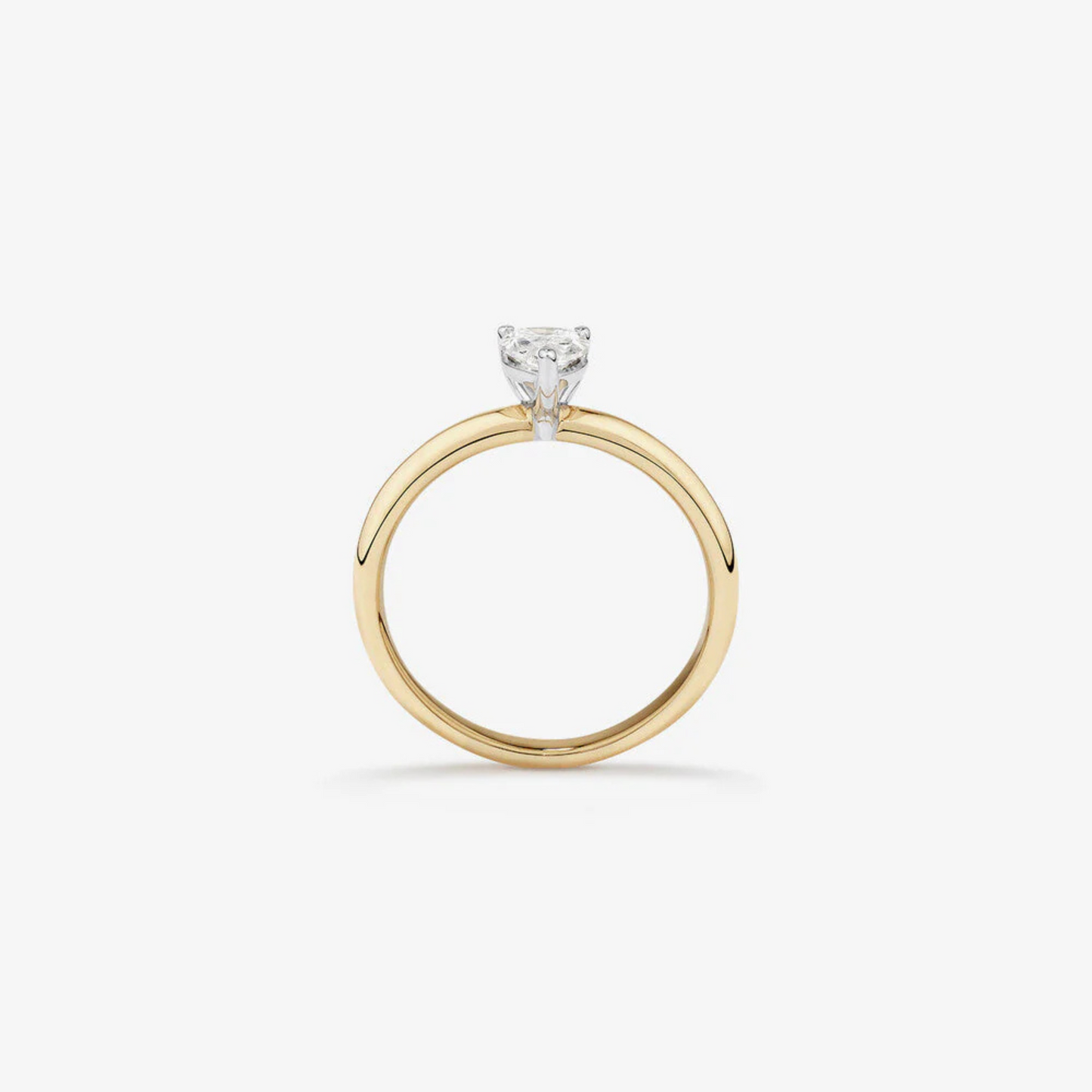 0.70 Carat TW Pear Cut Diamond Solitaire Engagement Ring in 14kt Yellow and White Gold