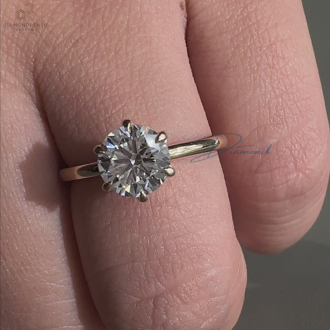 Lab Grown Diamond Solitaire Engagement Ring Perfect Innovation