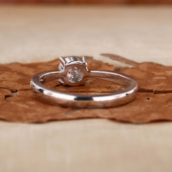 Round Lab Grown Diamond Minimalist Ring