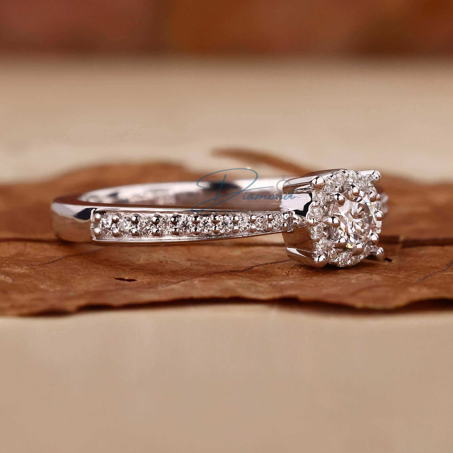 Round Lab Grown Diamond Minimalist Ring