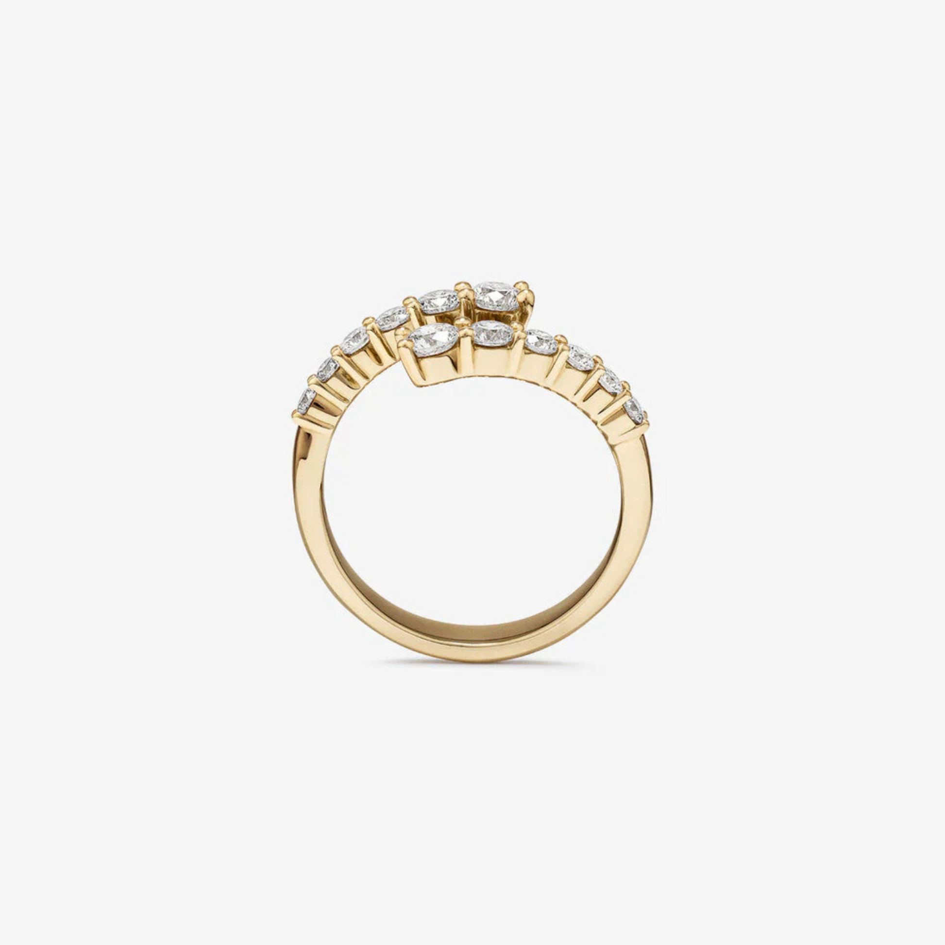 Bypass Ring with 1.00 Carat TW of Diamonds in 14kt Yellow Gold