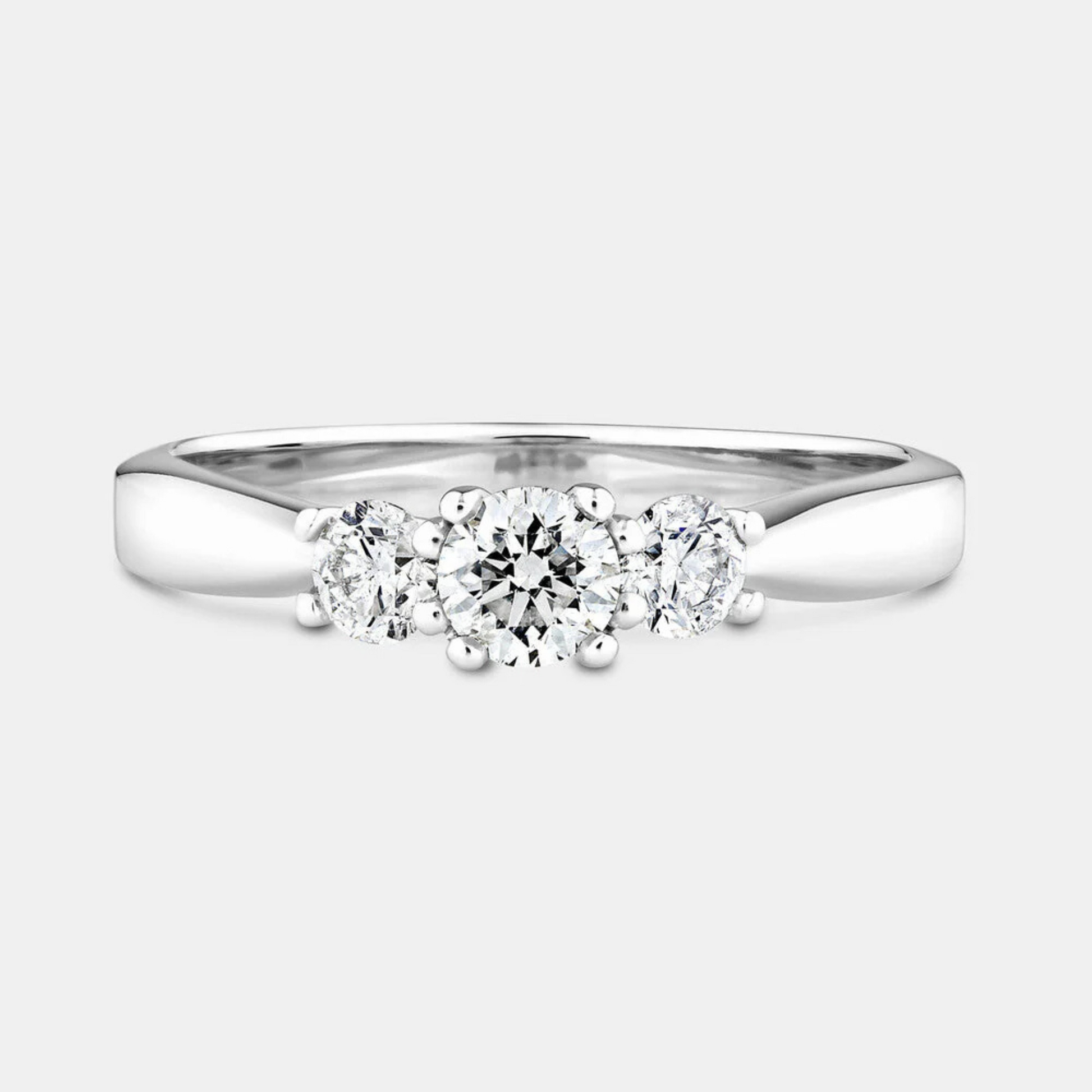 Engagement Ring with 0.50 Carat TW of Diamonds in 14kt White Gold