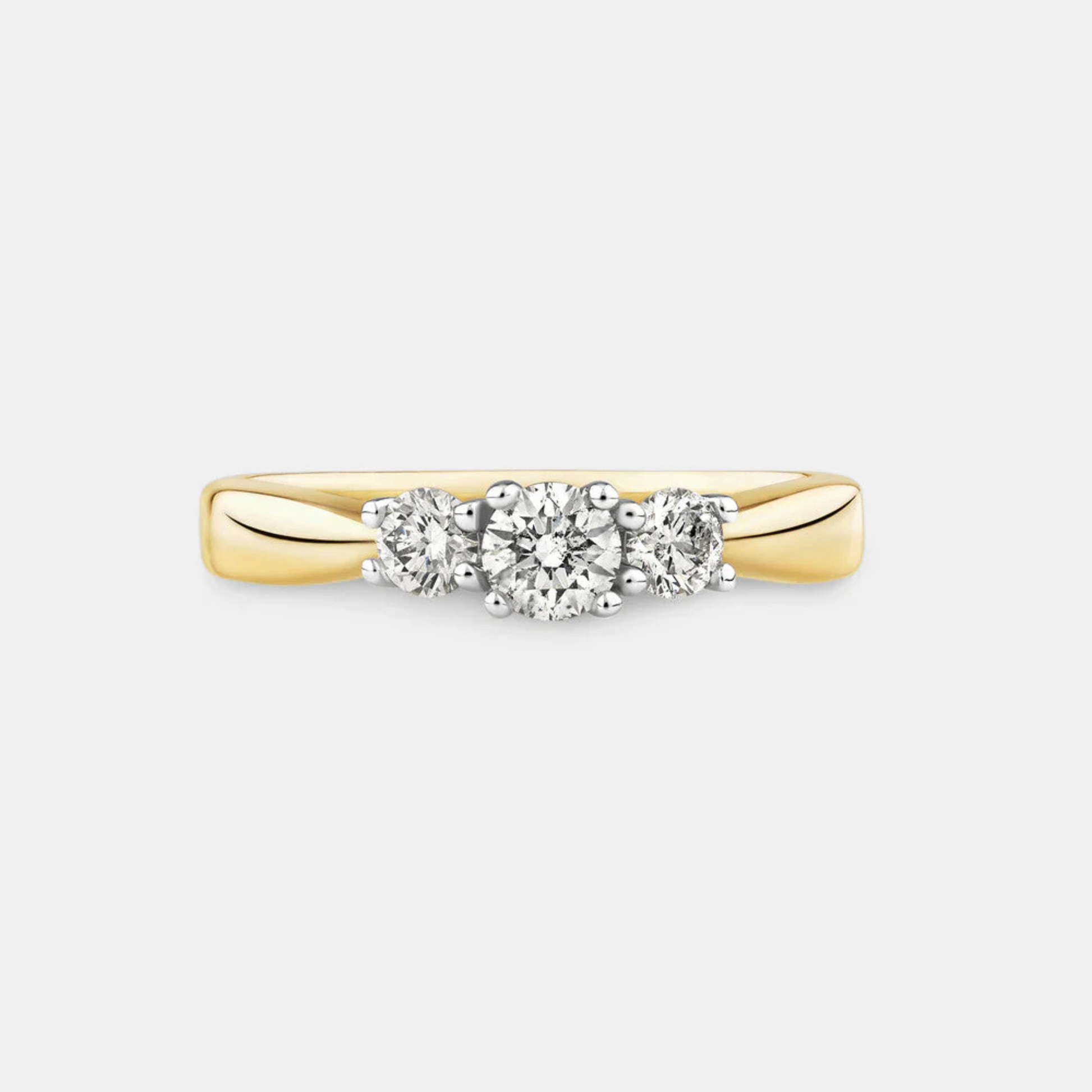Engagement Ring with 0.50 Carat TW of Diamonds in 14kt Yellow/White Gold
