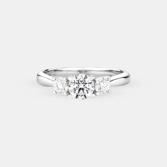 Engagement Ring with 1 Carat TW of Diamonds in 14kt White Gold