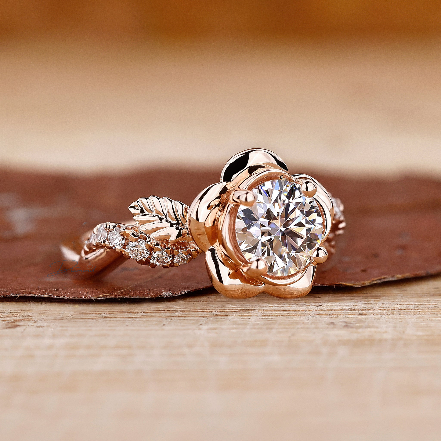 Round Cut Diamond Ring: Nature's Charm for Your Engagement
