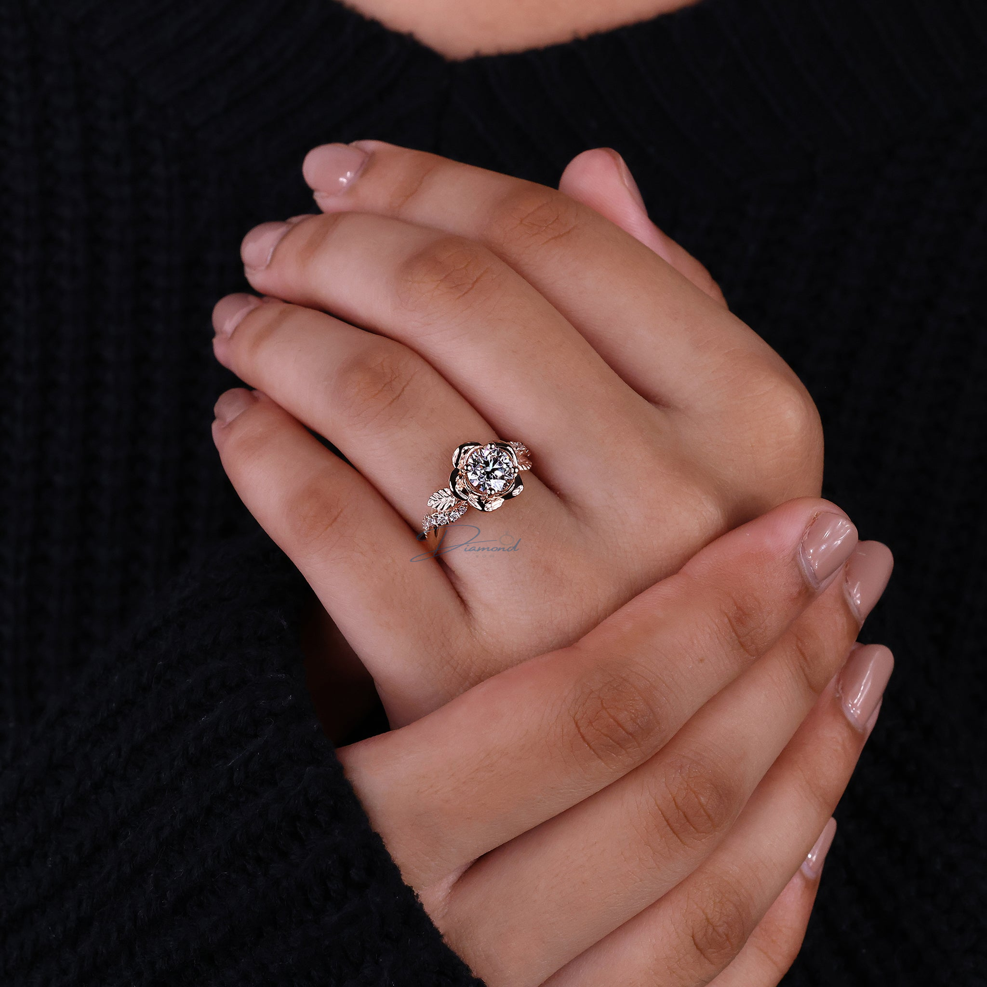 Round Cut Diamond Ring: Nature's Charm for Your Engagement