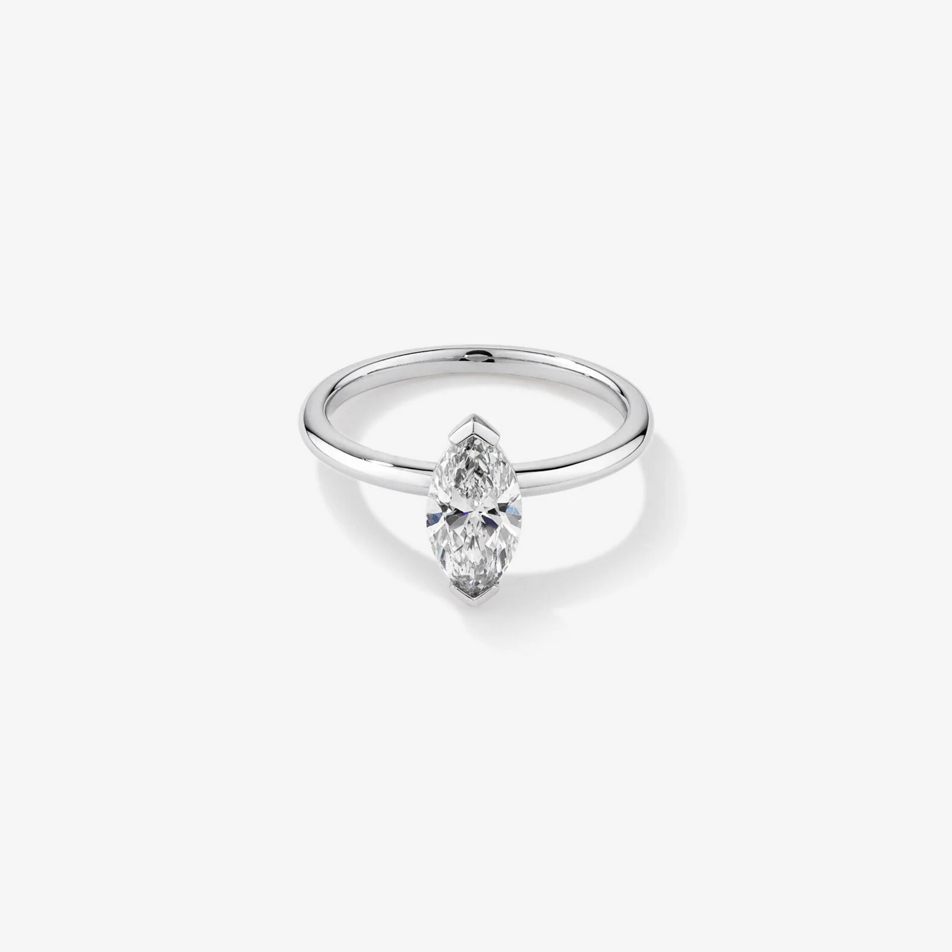 Solitaire Engagement Ring with 1.25 Carat TW of Laboratory-Grown Diamond Marquise