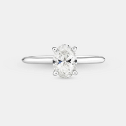 Solitaire Engagement Ring with 1 Carat TW of Diamond in 14kt White Gold