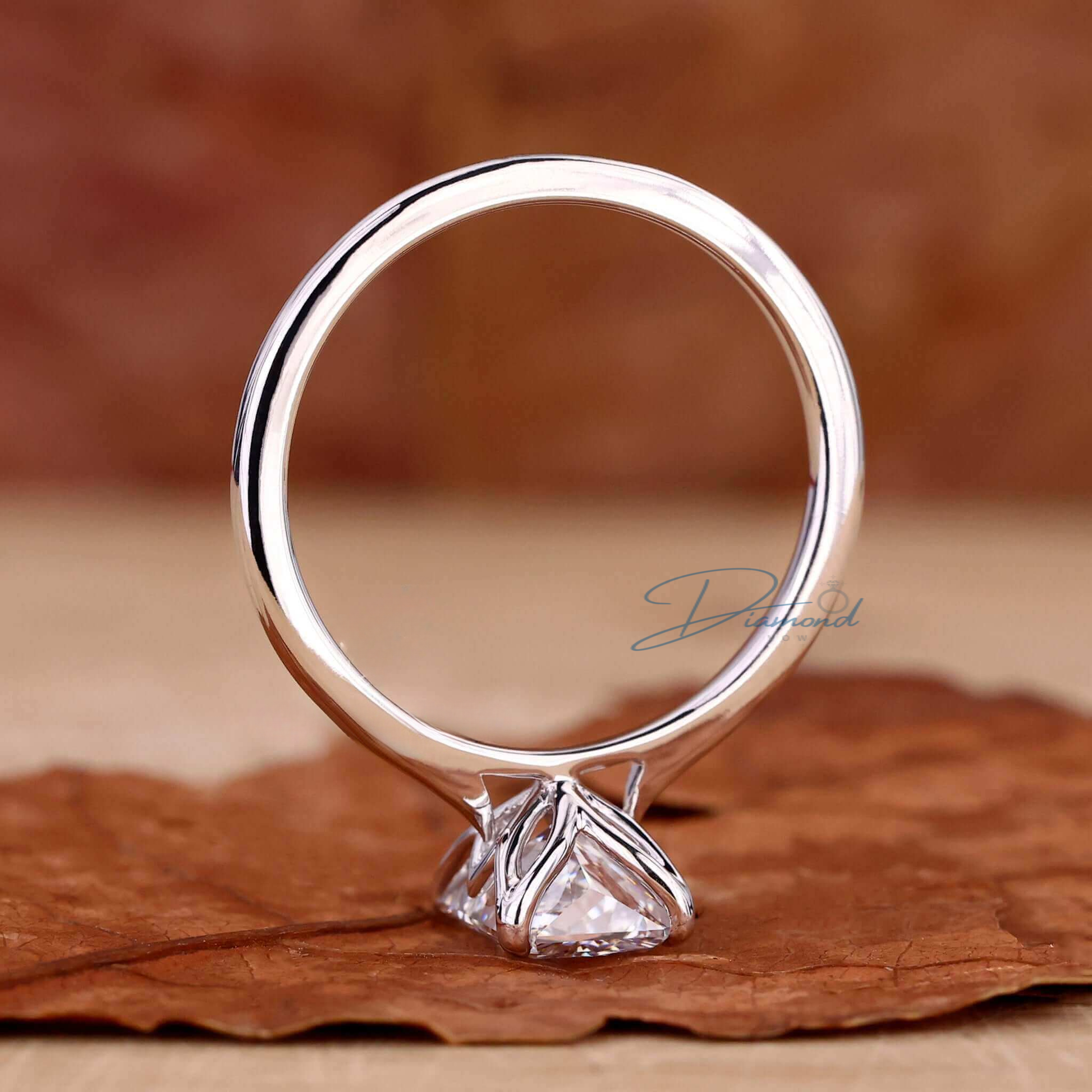 Solitaire Radiant Cut Diamond Engagement Ring