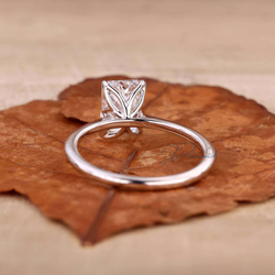 Solitaire Radiant Cut Diamond Engagement Ring