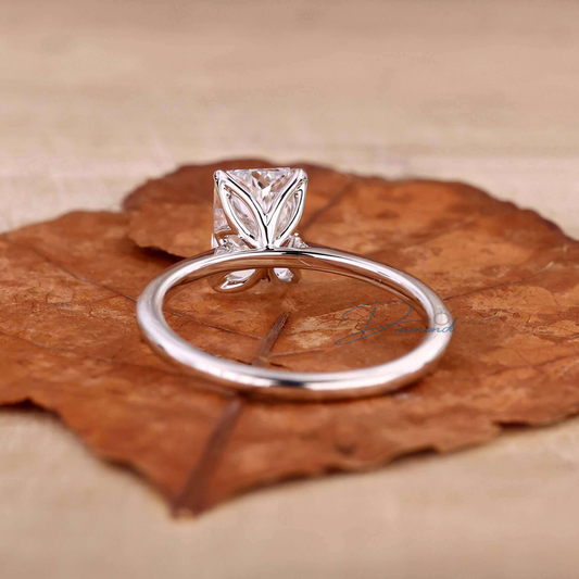 Solitaire Radiant Cut Diamond Engagement Ring