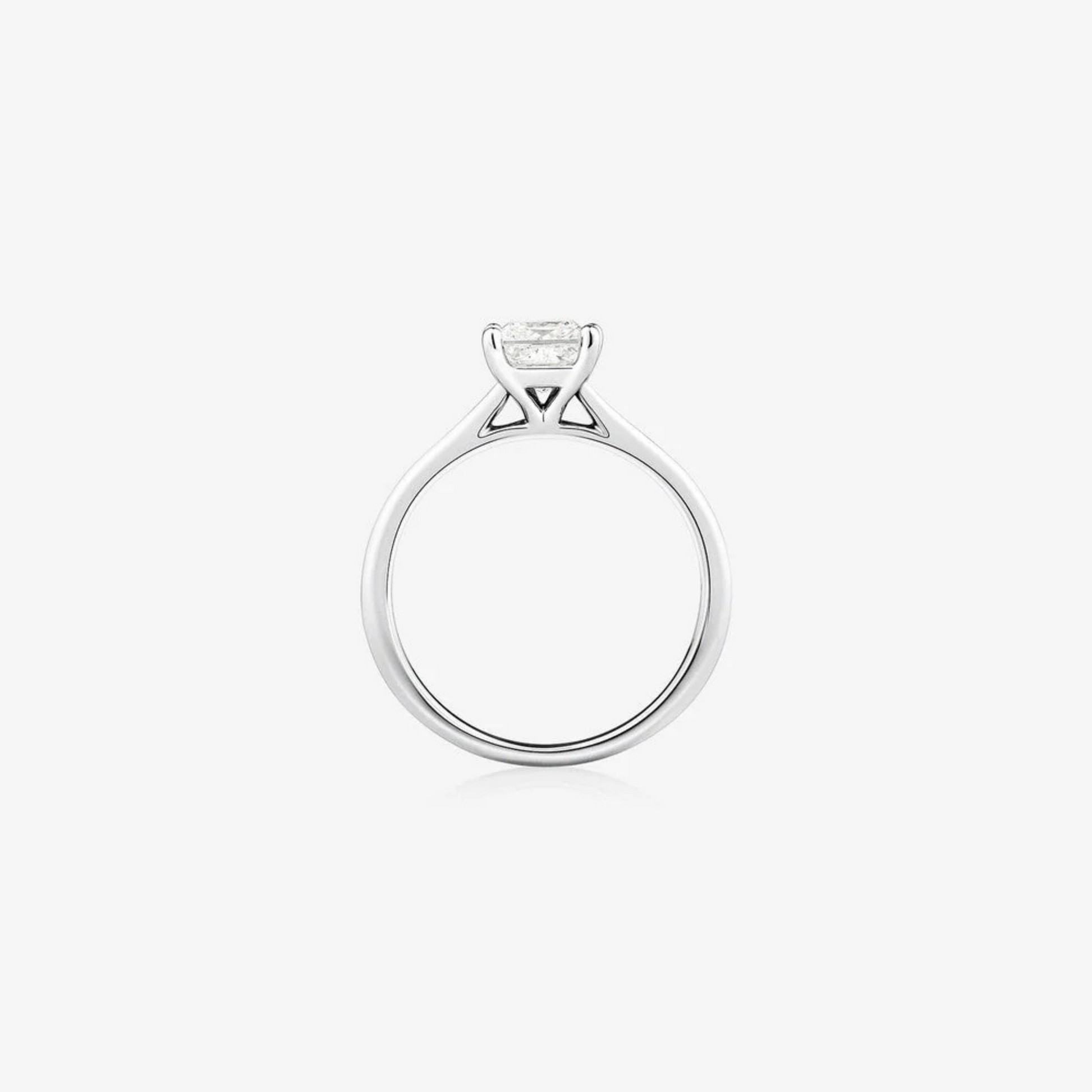 Solitaire Ring With 1 Carat TW Diamond In 14kt White Gold
