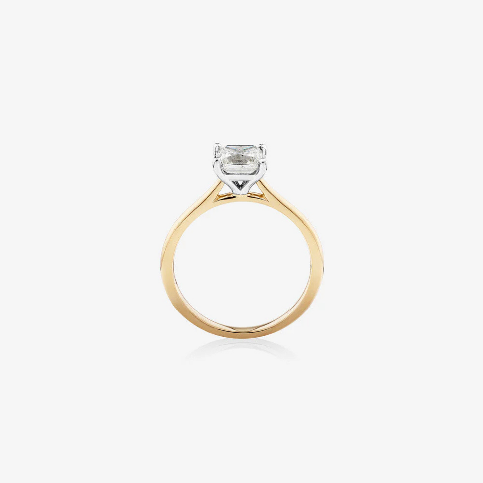 Solitaire Ring With 1 Carat TW Diamond In 14kt Yellow/White Gold