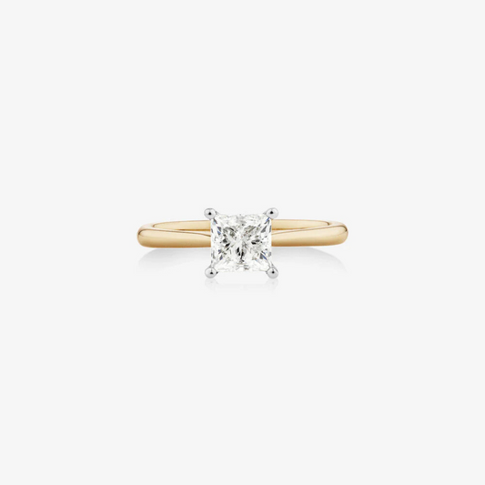 Solitaire Ring With 1 Carat TW Diamond In 14kt Yellow/White Gold