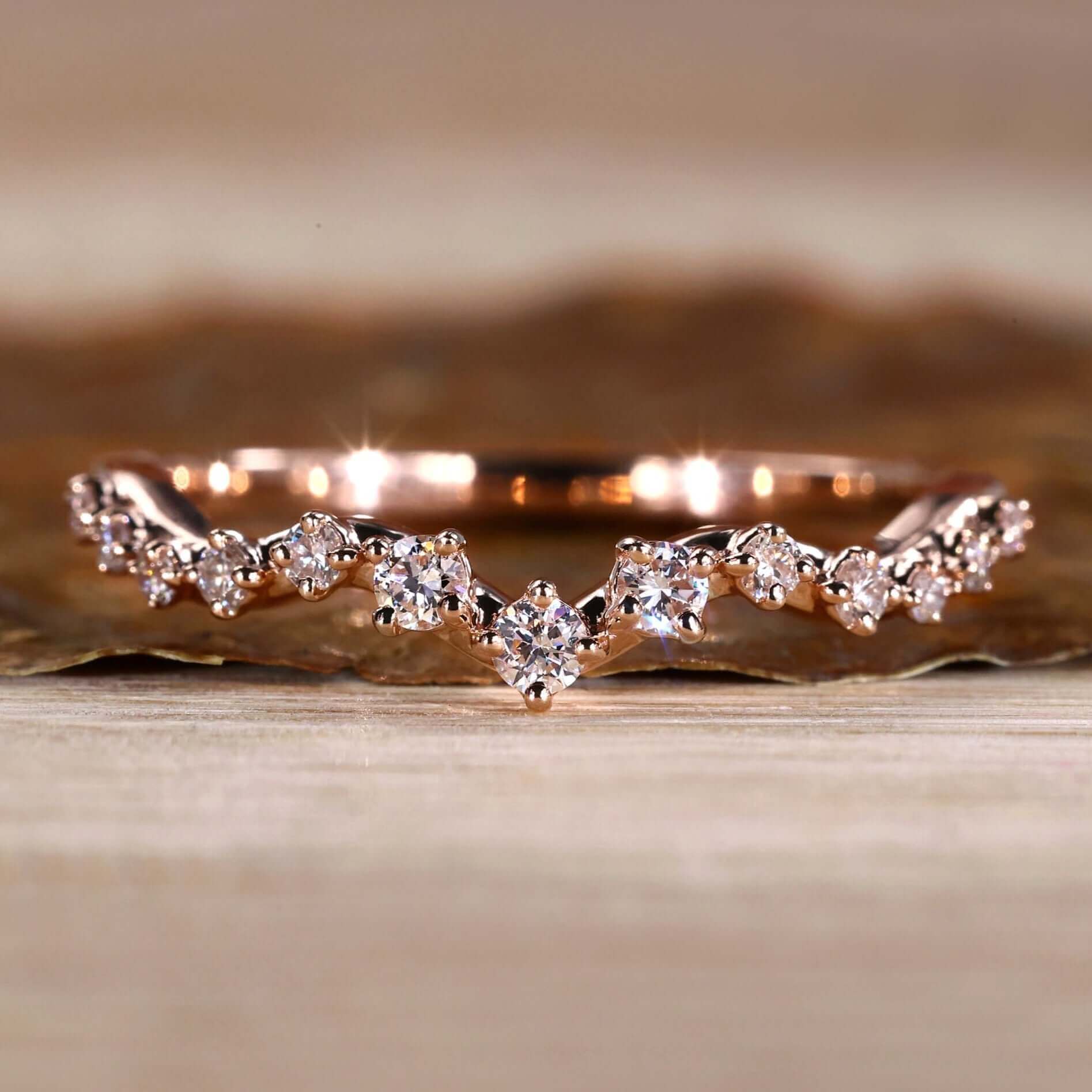 Tiara Lab Grown Diamond Wedding Band