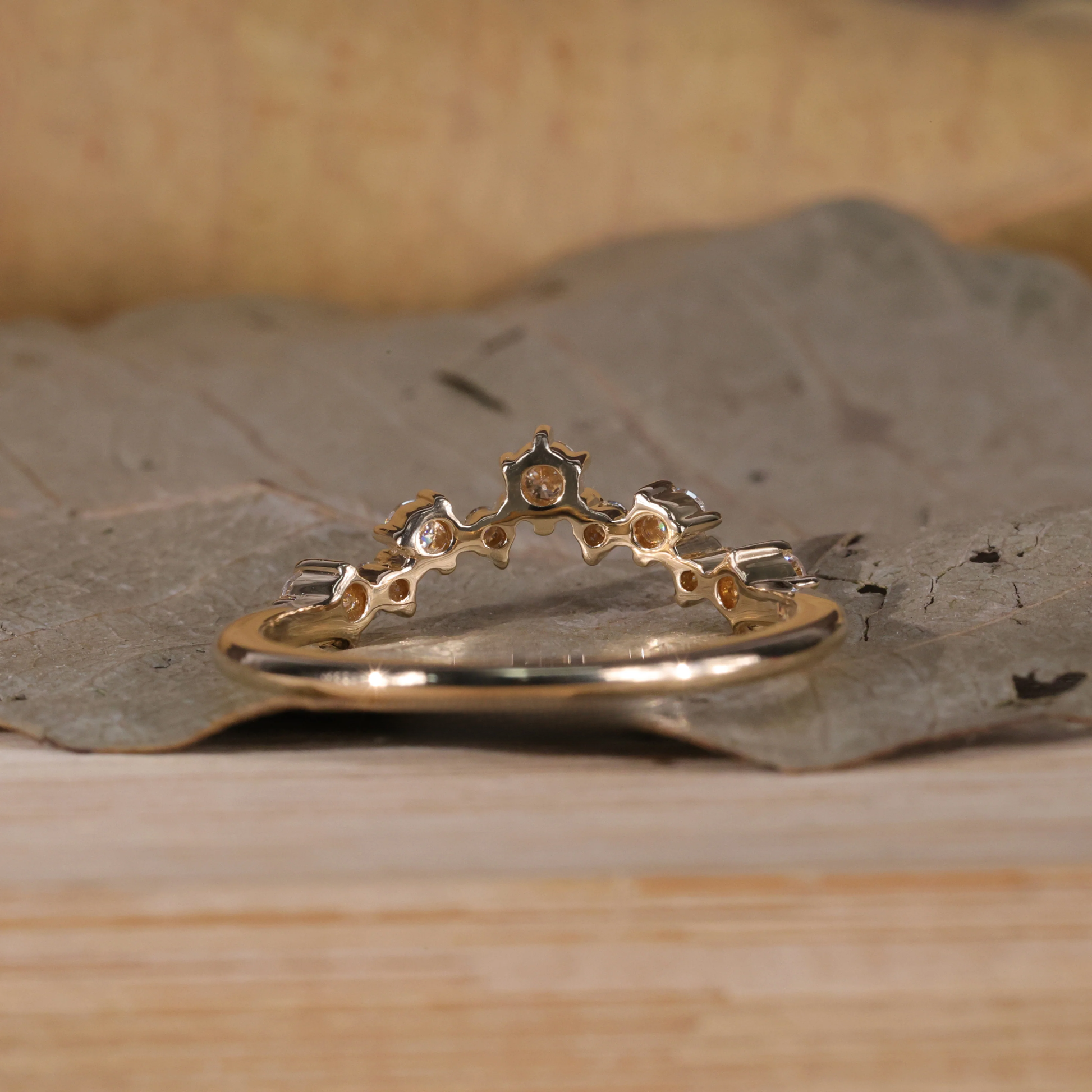 Tiara Wedding Band, Round Lab Created Diamond Wedding Band