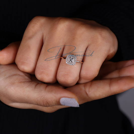 Double Halo Engagement Ring Double The Dazzle