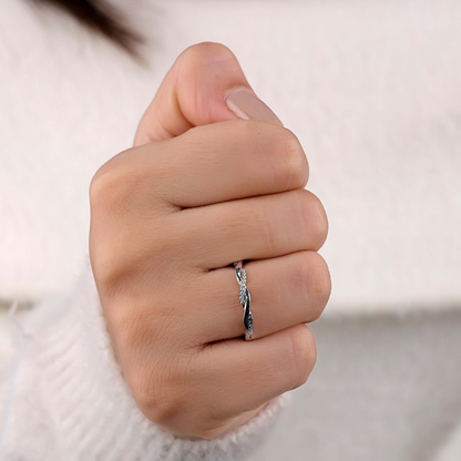 Round Diamond Wedding Band, Lab Grown Diamonds Pave Half Eternity Band