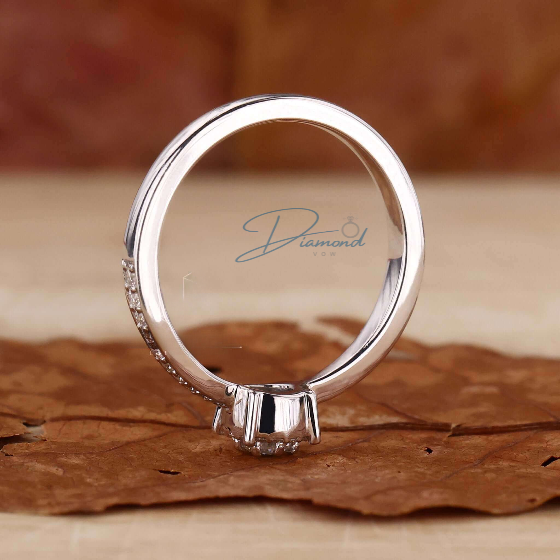 Round Lab Grown Diamond Minimalist Ring