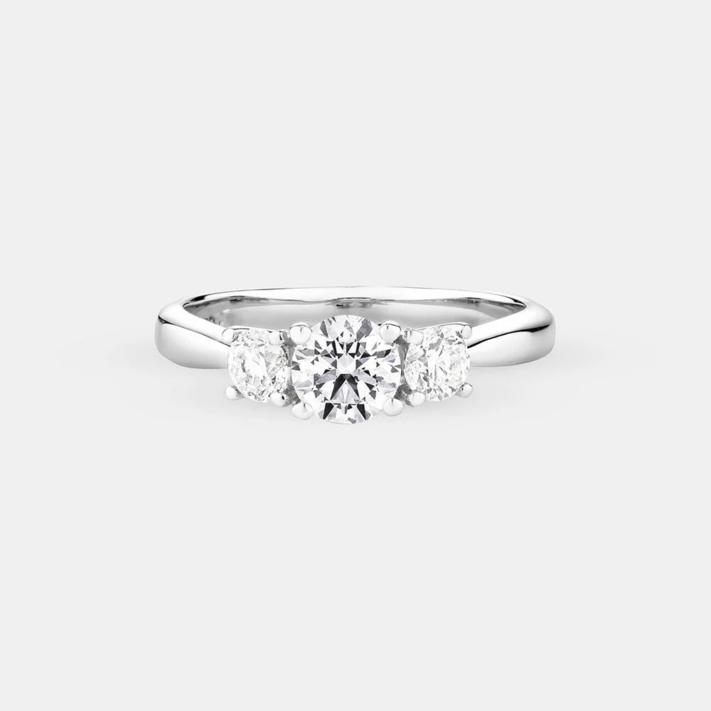 Engagement Ring with 1 Carat TW of Diamonds in 14kt White Gold