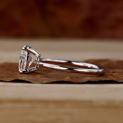 Radiant Cut Lab Grown Diamond Solitaire Engagement Ring