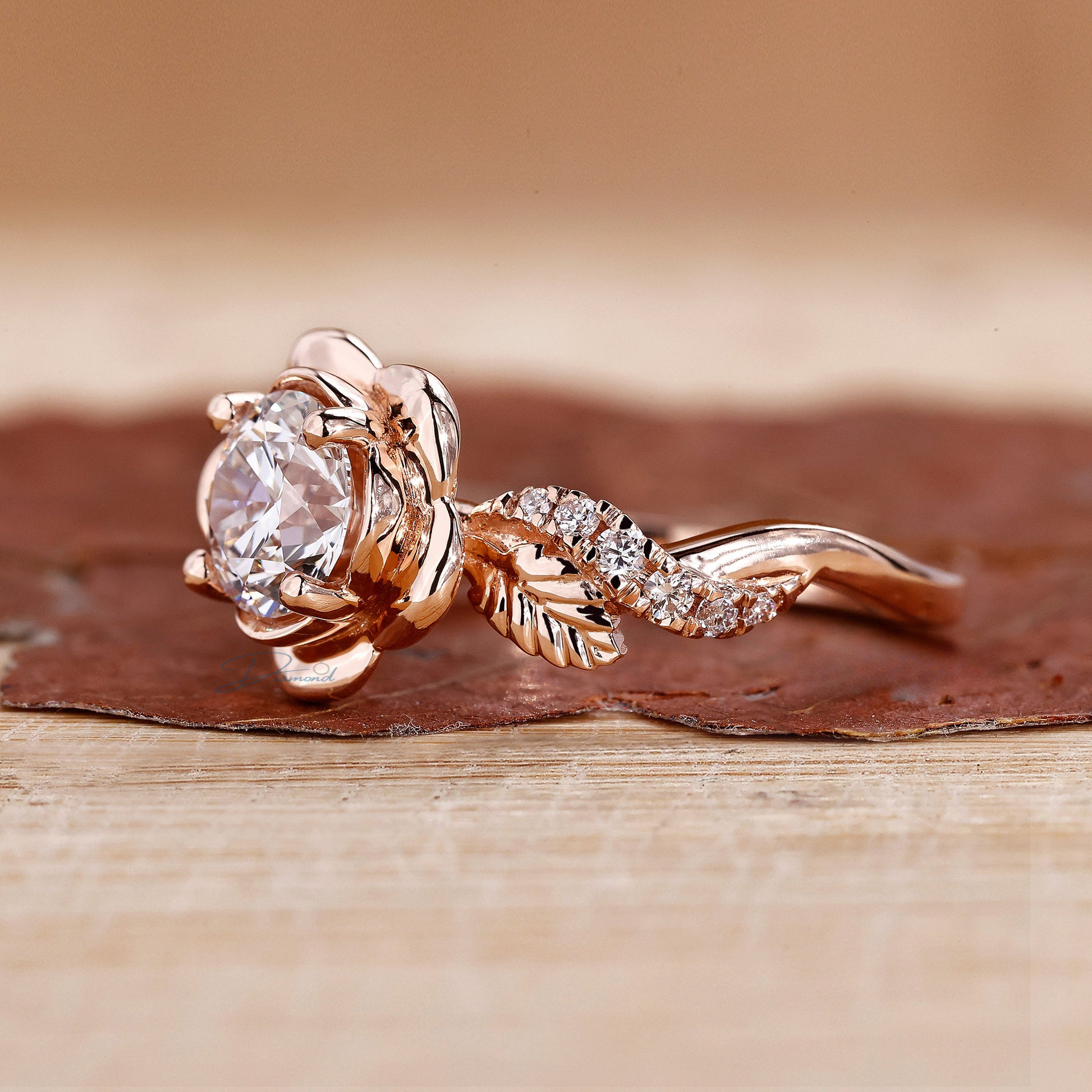 Round Cut Diamond Ring: Nature's Charm for Your Engagement