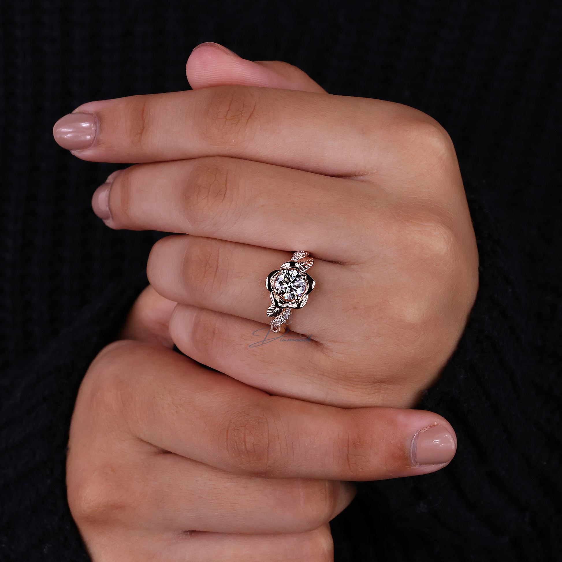 Round Cut Diamond Ring: Nature's Charm for Your Engagement