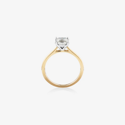 Solitaire Ring With 1 Carat TW Diamond In 14kt Yellow/White Gold