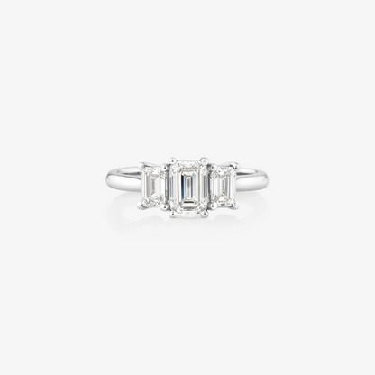 Three Stone Engagement Ring with 1.30 Carat TW of Laboratory-Grown Diamonds
