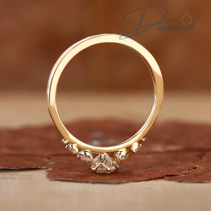 5 Stone Engagement Ring with Round Diamonds